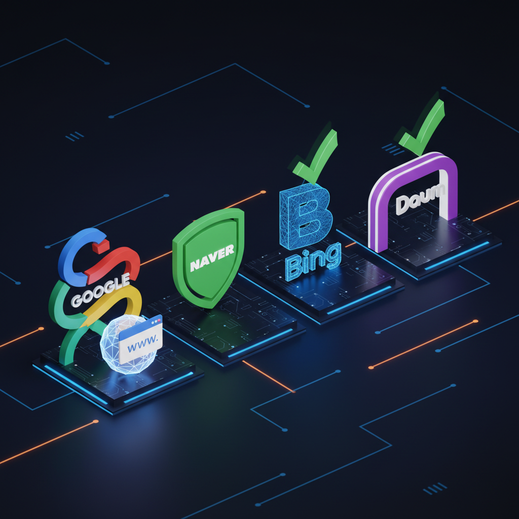 Google Naver Bing Daum search engine registration