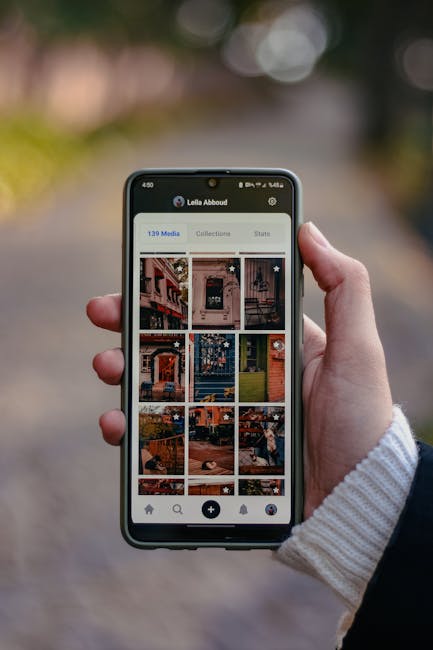 Photo gallery on smartphone