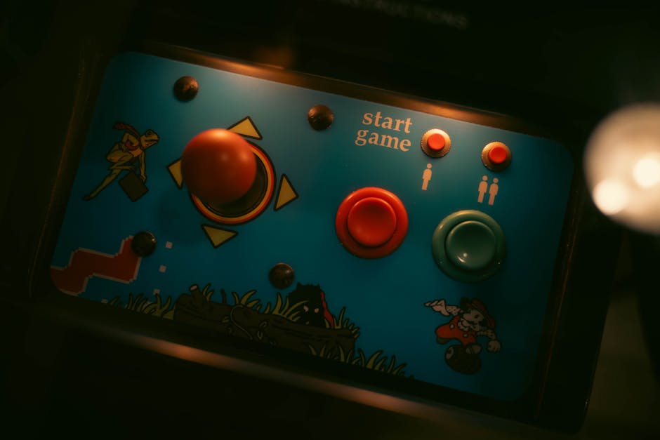Retro video game arcade